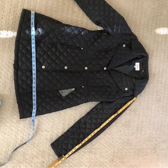 Laundry by Shelli Segal Black Quilted Women's Coat in Large - Picture 6 of 8
